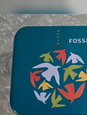 Fossil Collectible Watch Tin (Empty) Birds